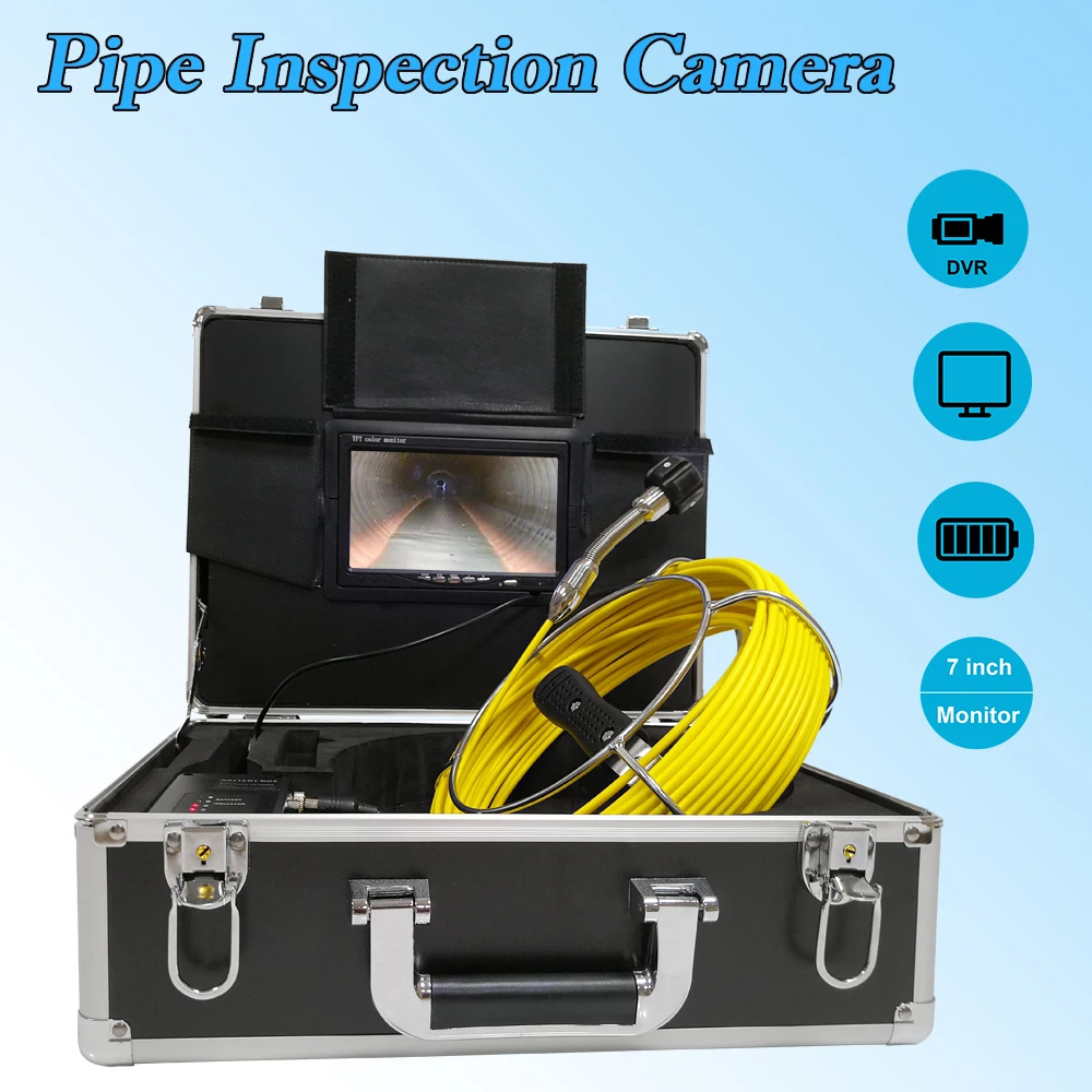 Промышленный эндоскоп для трубопровода с функцией DVR 23 мм головка камеры
