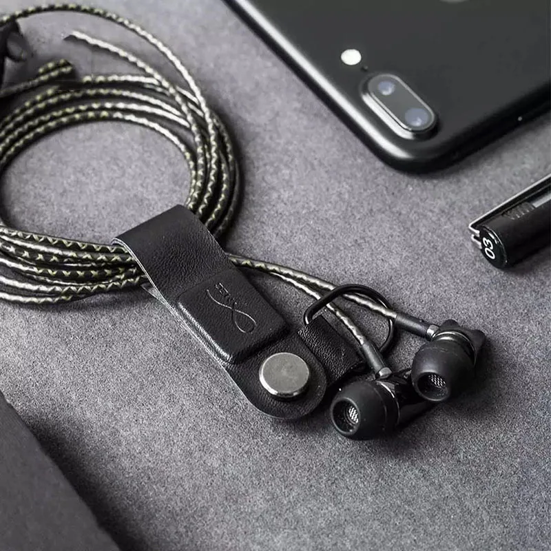 Магнитный зажим для наушников Bcase MEC три цвета кожаная пряжка держатель