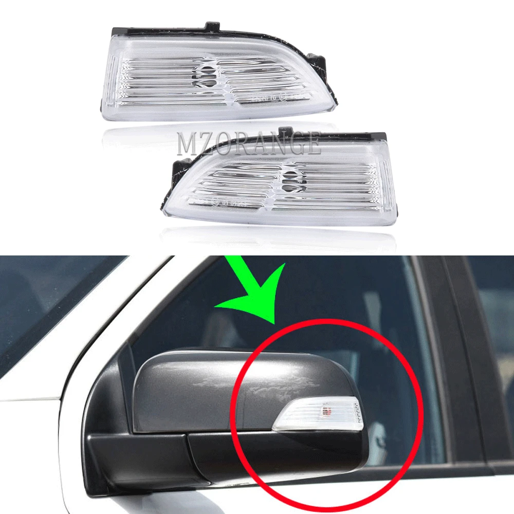 Luz led de señal de espejo lateral para coche Ford Everest Ranger, intermitente, retrovisor, 2012-2018