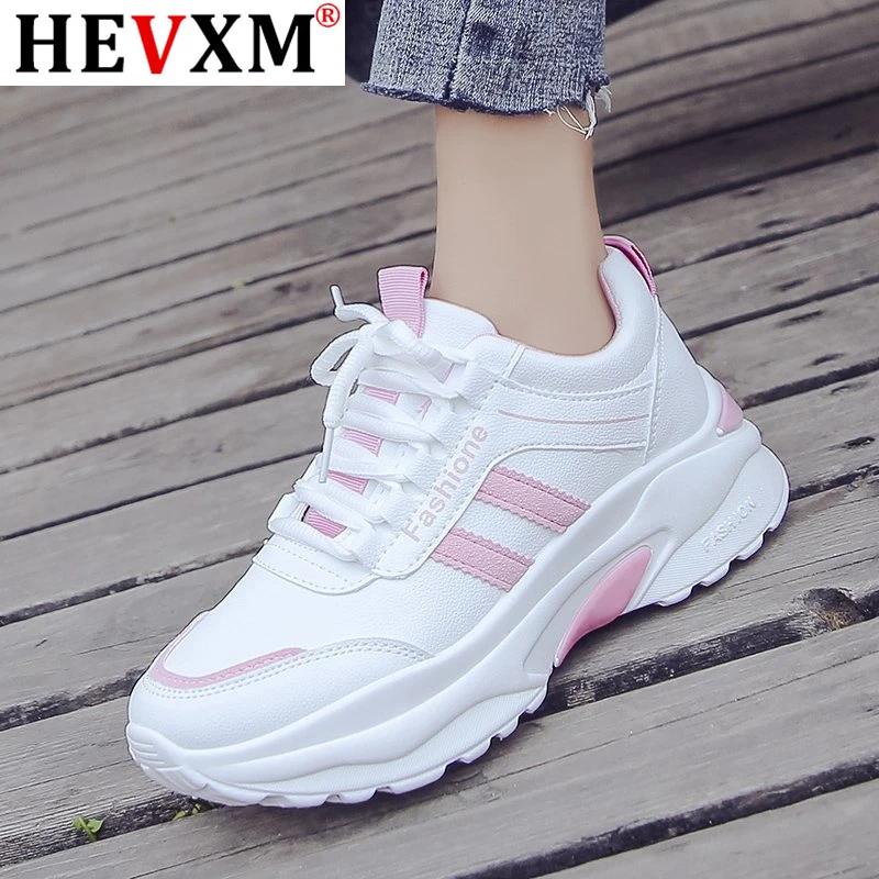 

Women Casual Shoes Fashion Spring Summer Leather Sneakers Women Lace Up White Platform Dad Shoes Zapatos Mujer Tenis Feminino