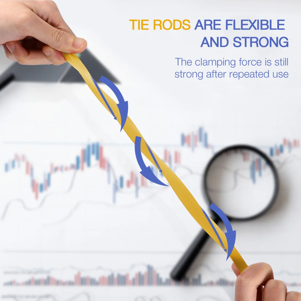 

10Pcs File Draw Rod Folders Useful Document A4 Rod Clamps File Organizer