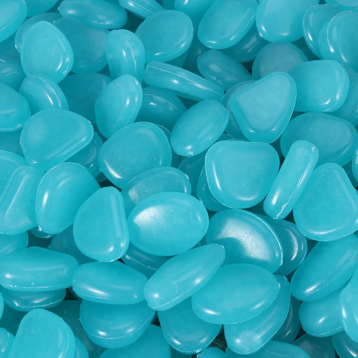 200 шт светящиеся булыжники Удобные украшения для аквариума камушки