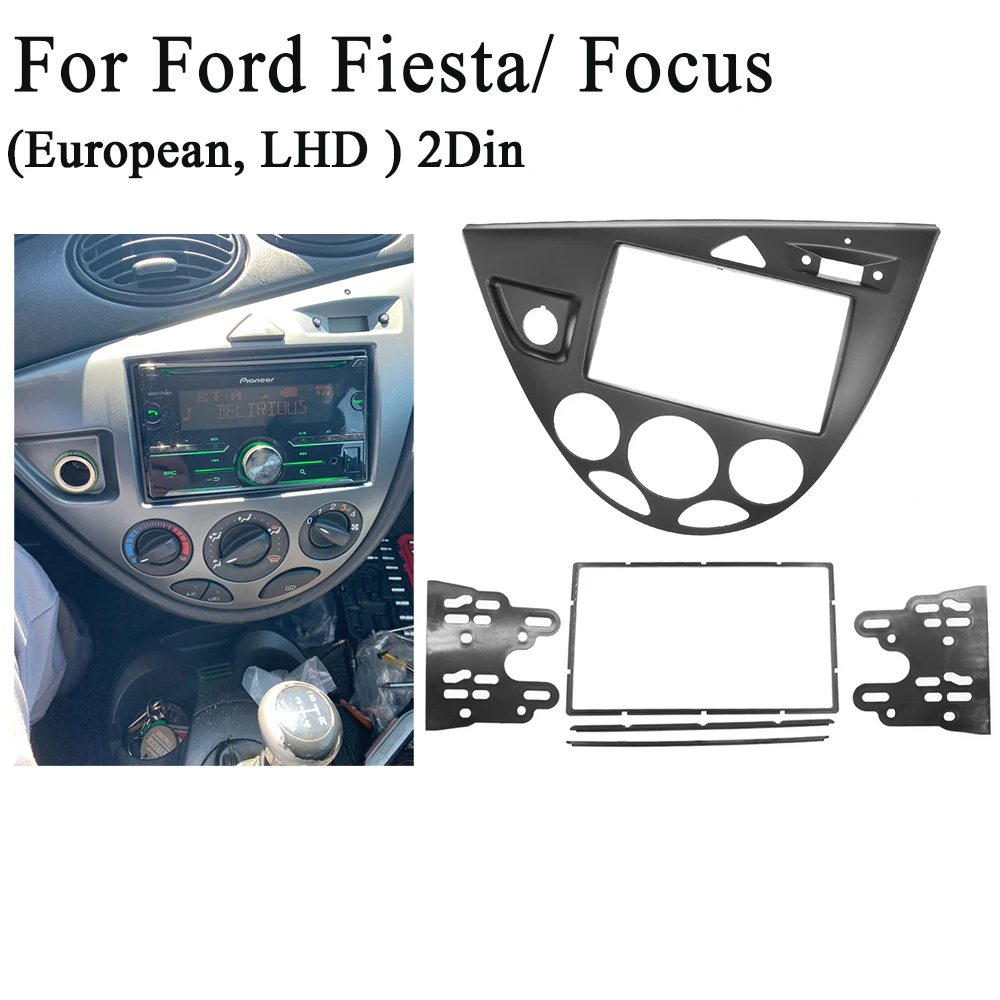 2 Din Автомобильная радиоустановка fascia подходит для Focus / Fiesta 2006 (Европейская LHD)