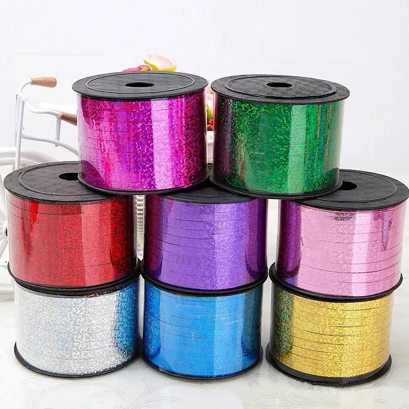 Лента с цветными воздушными шарами лента лазер для украшения свадебной