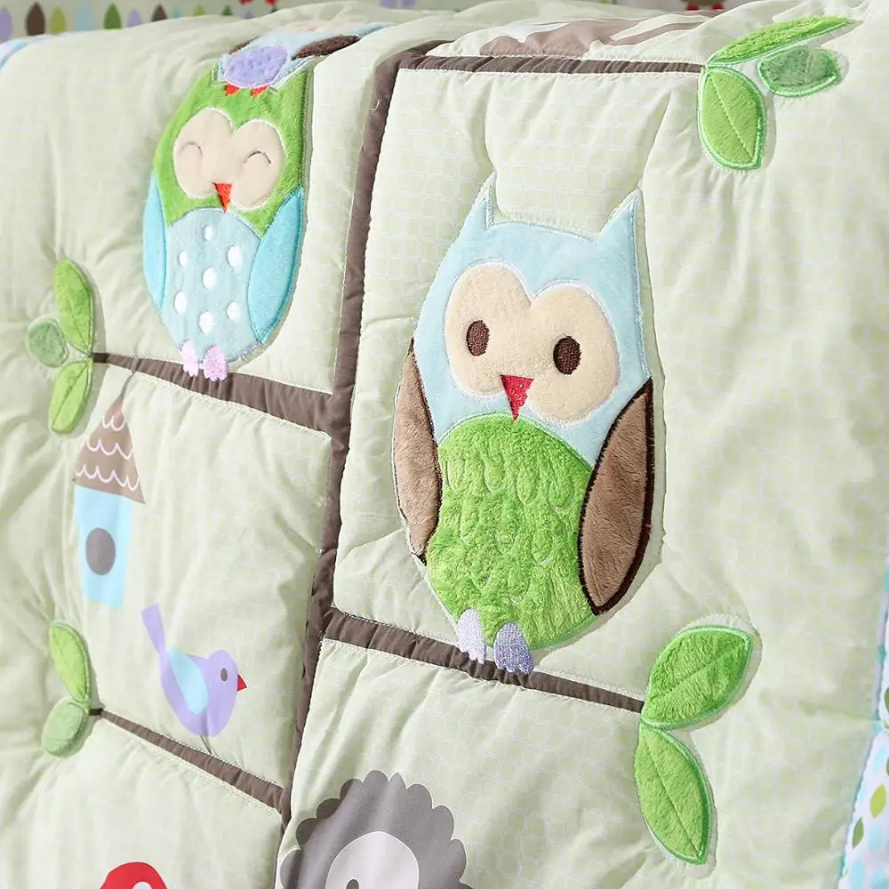 7 шт. мультфильм сова Пижамный набор постельных принадлежностей для детской