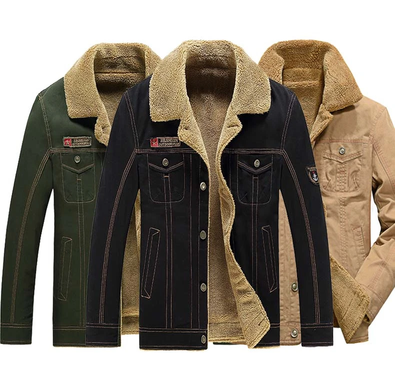 

Новинка 2019, мужская зимняя куртка, пальто, мужские джинсовые куртки, модная качественная Толстая Теплая Флисовая Военная верхняя одежда, па...