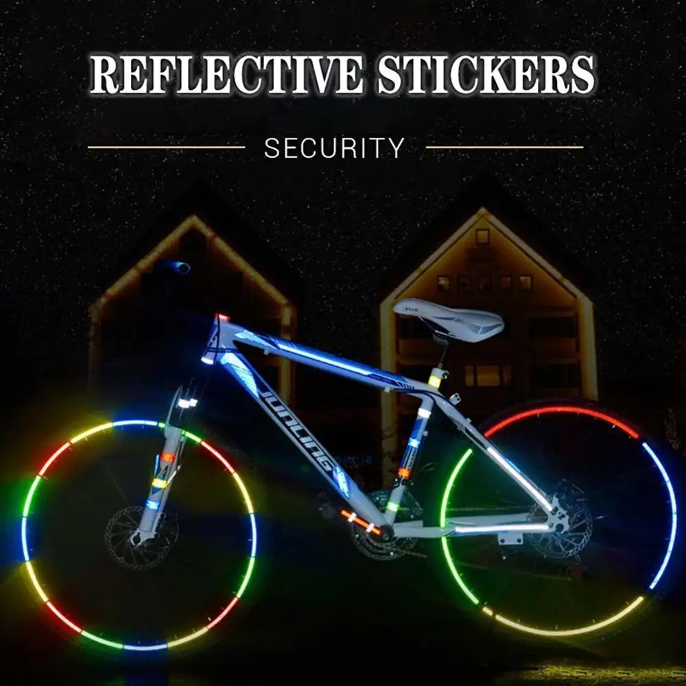 

1cmx8m/2cmX8m Bike Reflective Stickers for Safety Warnings