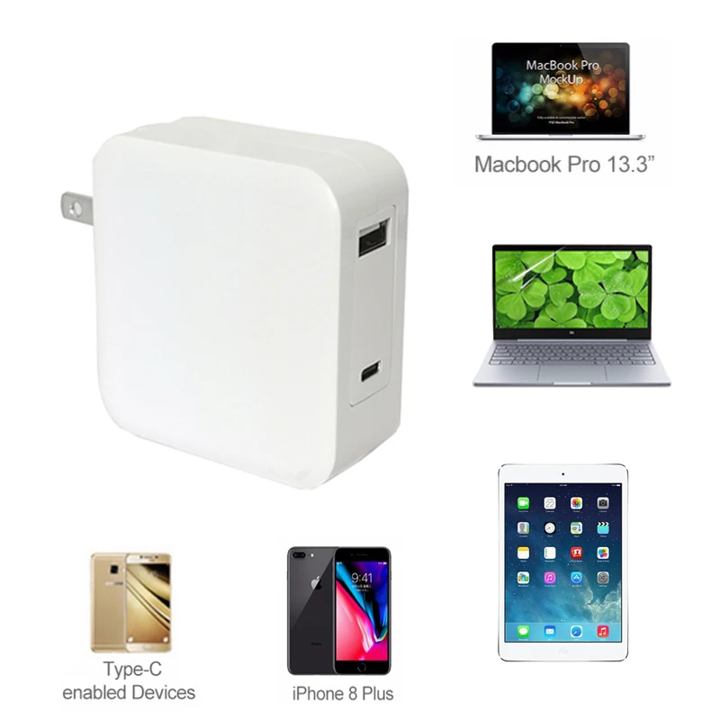 

All In One Fast Charging USB C Type C Laptop Charger Notebook Adapter For Phone Tablet Macbook Spectre 13 Yoga