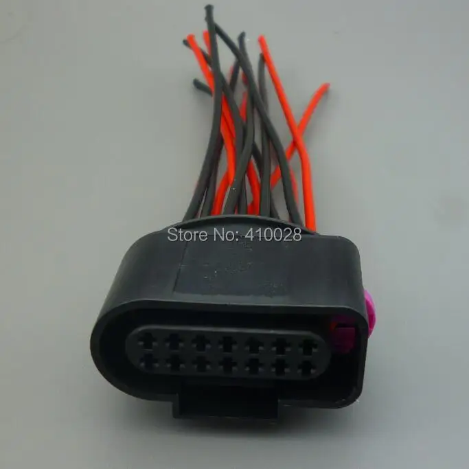 worldgolden 14 pin way Automotive Wire Plug Harness Connector 6X0973717 For VW Touran Touareg Transporter Golf Jetta Passat | Автомобили и