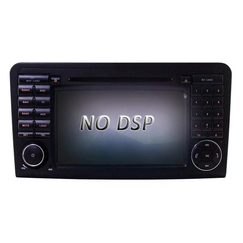 NO DSP LJDA 2 Din Android 9,0 Автомагнитола для Mercedes Benz ML CLASS W164 ML350 ML300 Автомобильный мультимедийный плеер стерео аудио gps DVD wifi DSP - Цвет: NO DSP