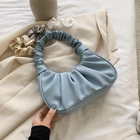 designer small shoulder bags for women 2022 pu leather fashion female travel totes lady fashion dumpling bag handbags and purse