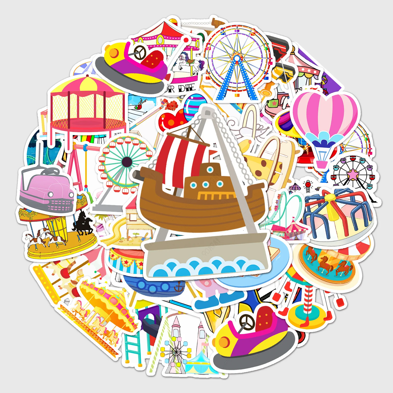 

10/30/48pcs Playground Graffiti Stickers Cartoon Cute Children Skateboard Pencil Cases Pvc Luggage Diy Kids Girl Toys