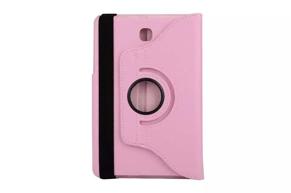 pink Чехол для samsung Galaxy Tab A 9,7 T550 T555 pu кожаный вращающийся на 360 чехол-подставка для Galaxy Tab A 9,7 чехол для планшета+ ручка - Цвет: pink