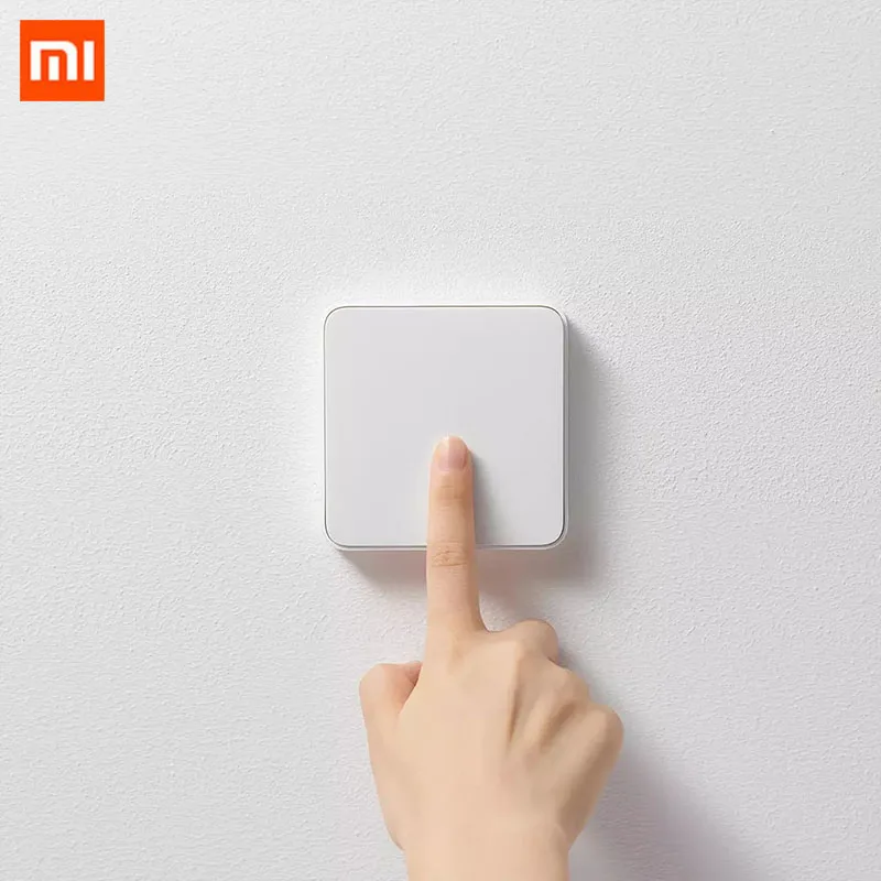 

Умный выключатель Xiaomi Mijia с голосовым управлением, дистанционное управление светом, OTA, с одним/двумя пожарными проводами, настенный выключа...