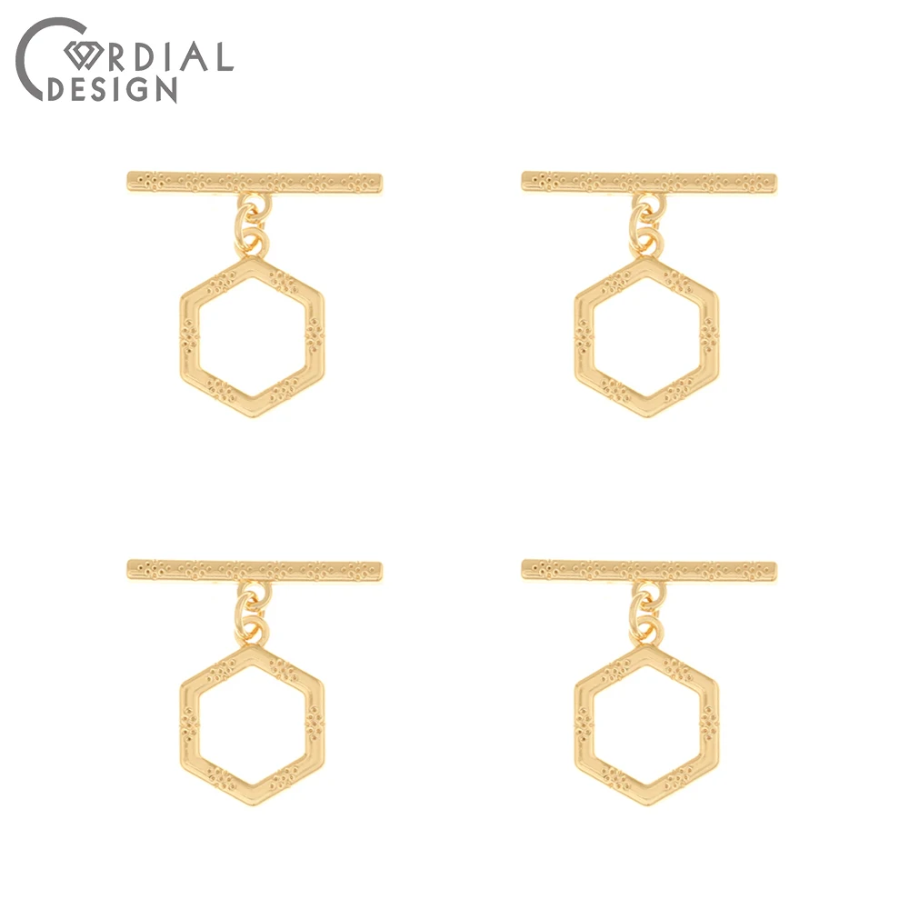 

Cordial Design 50Pcs Jewelry Accessories/OT Clasps/Connectors/Rhombus/DIY Part/Genuine Gold Plating/Hand Made/Bracelet Findings