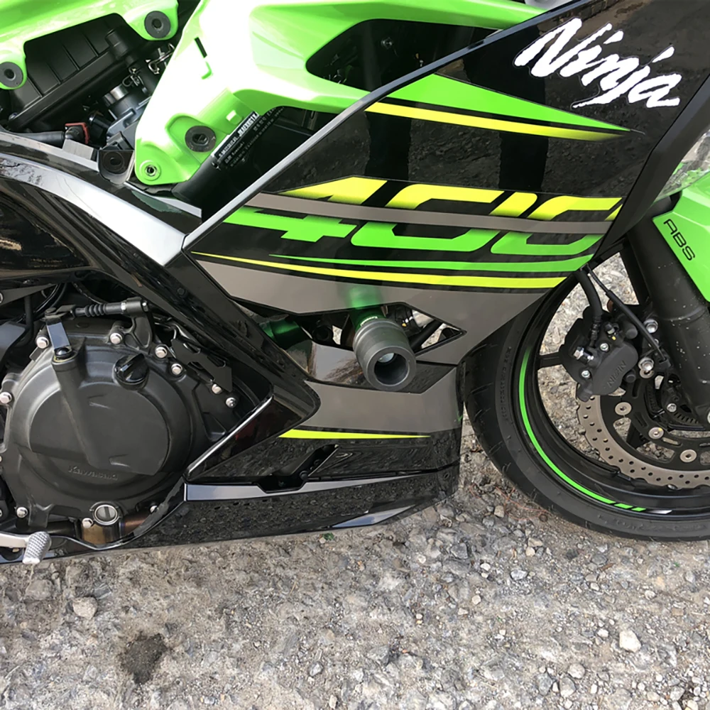 Система выхлопной трубы Слайдеры для Kawasaki Ninja 400 250 Z400 Z Защитные кожухи двигателя