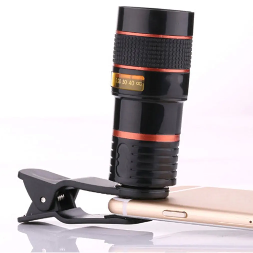 

8x/12x Mini High Magnification Monocular Telescope Long Focus Lens Universal For Digital Camera Mobile Phones