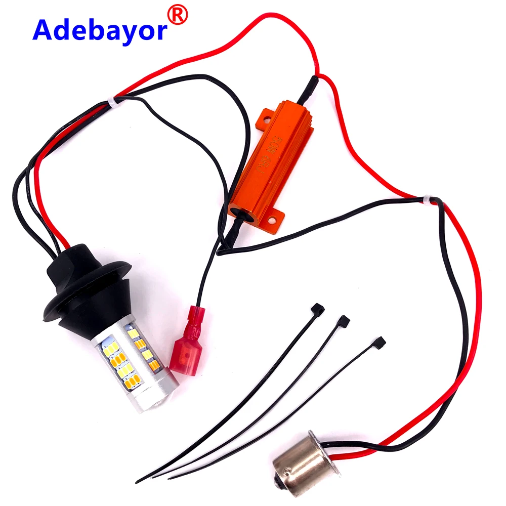 2 шт. BA15S 1156 T20 7440 42 SMD 2835 светодиодсветодиодный двухцветные автомобильные ДХО