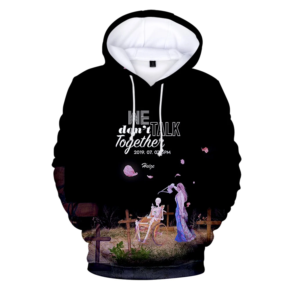 Kpop/толстовки со звездами HEIZE мужские/женские свитшоты Корейская K pop Singer мужская