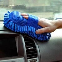 car washing sponge auto soft chenille sponge hand gloves fleece car cleaning washing brush soft %c2%a0water absorbent durable