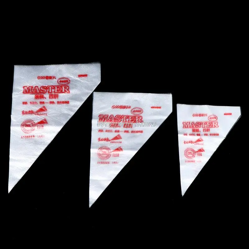 

2Bags Disposable Piping Bag Nozzle Fondant Cake Decorating Pastry Icing Nozzles