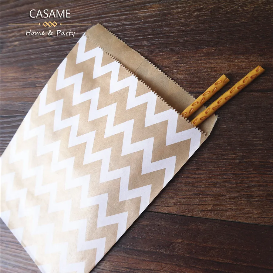 Крафтовые пакеты бумажные для свадьбы дня рождения Нового года партия