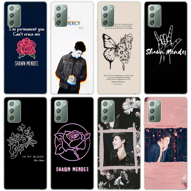 Мягкий чехол для телефона Singer Shawn Mendes силиконовый Samsung Galaxy Note 20 Ultra 10 9 S20 FE S10 Lite S10E S9
