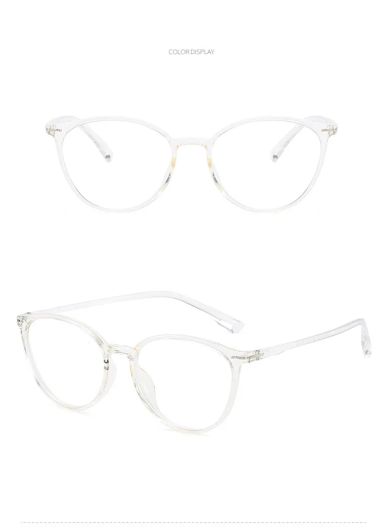 Cat Eye Clear Lens Women Optical Eyewear Myopia Spectacle Glasses-0.5-1.0-1.5-2.0-2.5-3.0-3.5-4.0-4.5-5.0-5.5-6.0
