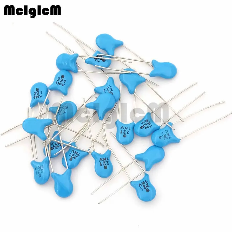 20 шт. керамический конденсатор высокого напряжения 1KV 10PF 22PF 47PF 100PF 220PF 330PF 470PF 560PF 1NF