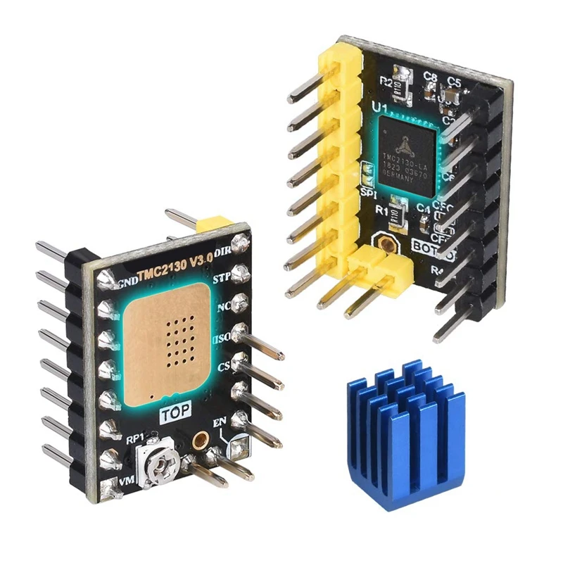 TMC2130 V3.0 шаговый двигатель StepStick бесшумный драйвер с радиатором для управления