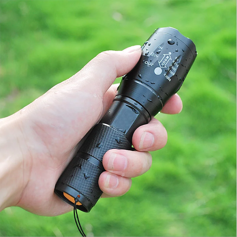 CREE XM L2 T6 тактический светодиодный фонарик перезаряжаемый водонепроницаемый