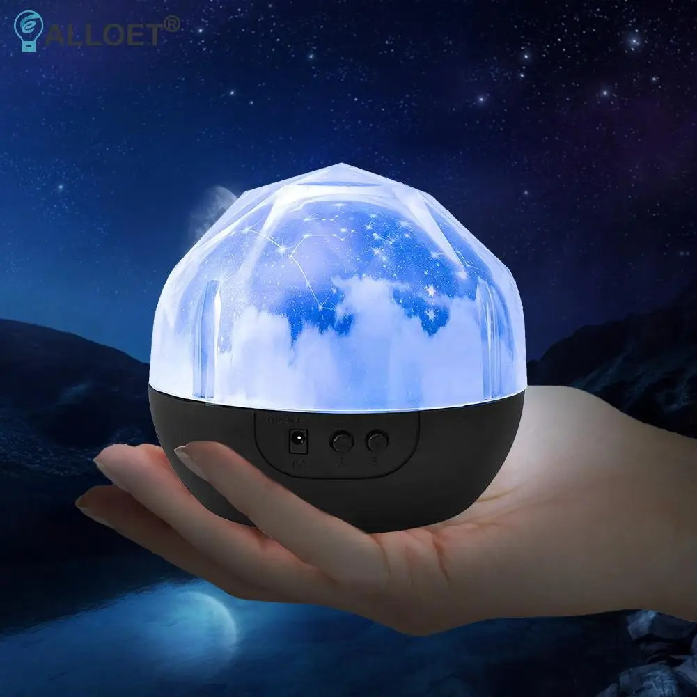 

Classic Rotating Night Light Multi-functional Practical Durable Sky Star Battery/USB Lamp Led Projector Bedroom Lighting