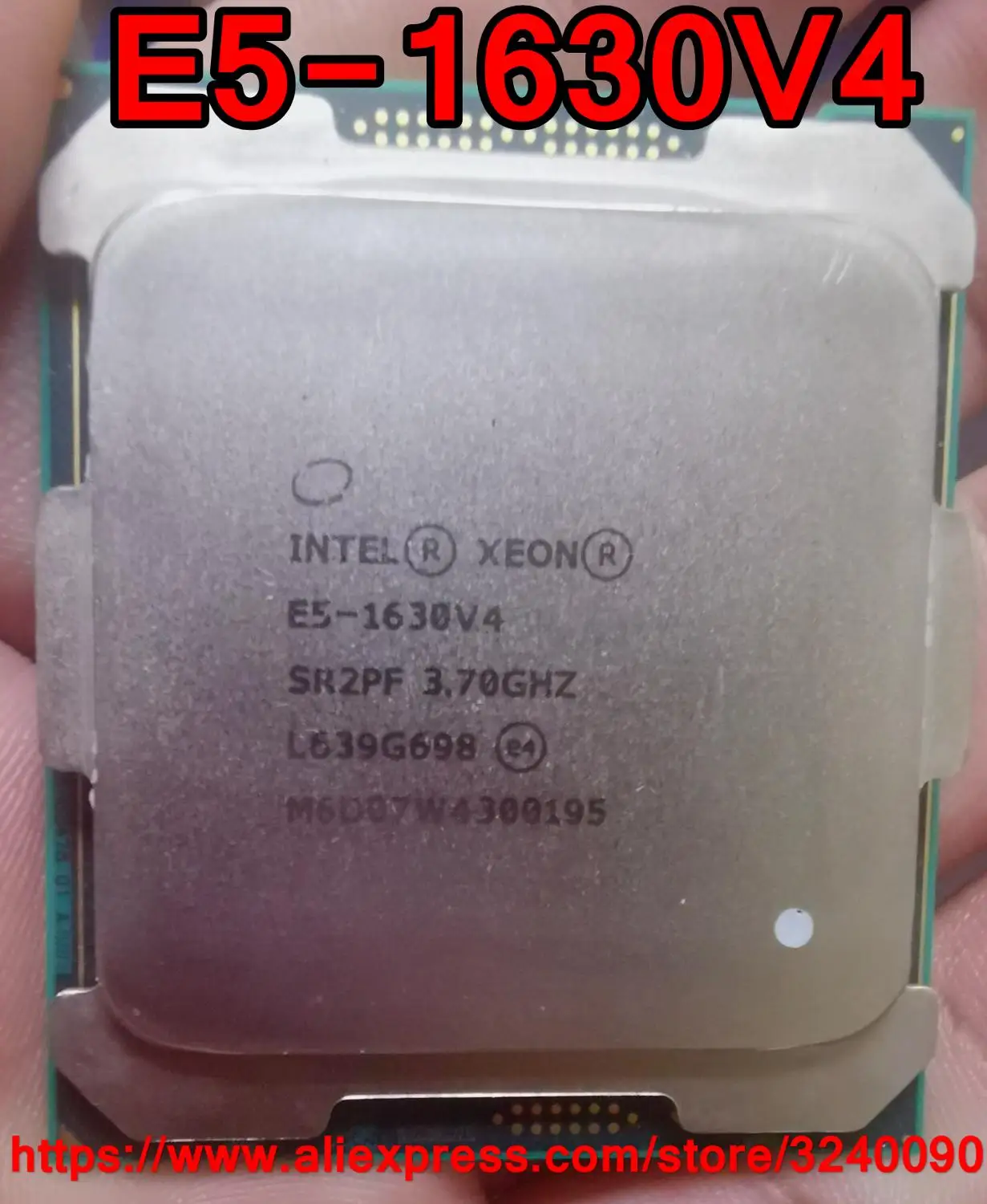 Процессор Intel ЦП Xeon E5-1630V4 SR2PF 3 70 ГГц 4-ядерный 10M LGA2011-3 E5-1630 V4 E5 1630V 4 Бесплатная