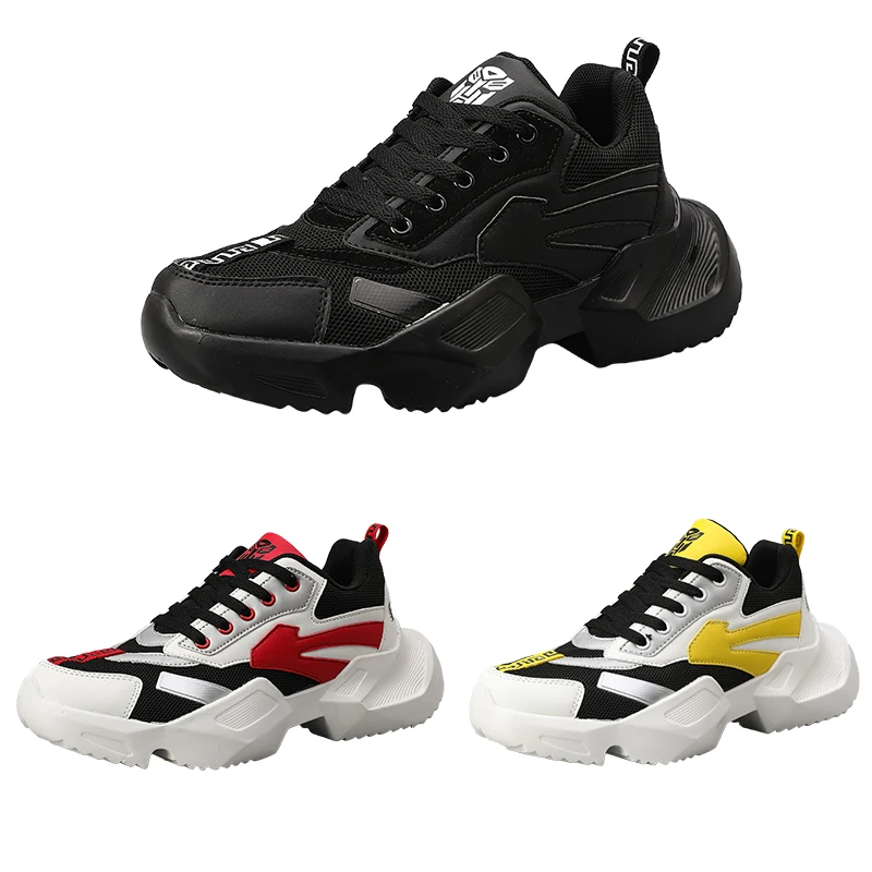 

MARSON Men Shoes 2019 New Autumn Mesh Breathable Casual Sneakers Male Harajuku Wear Resistant Lace up Fashion Sport Men's Shoes