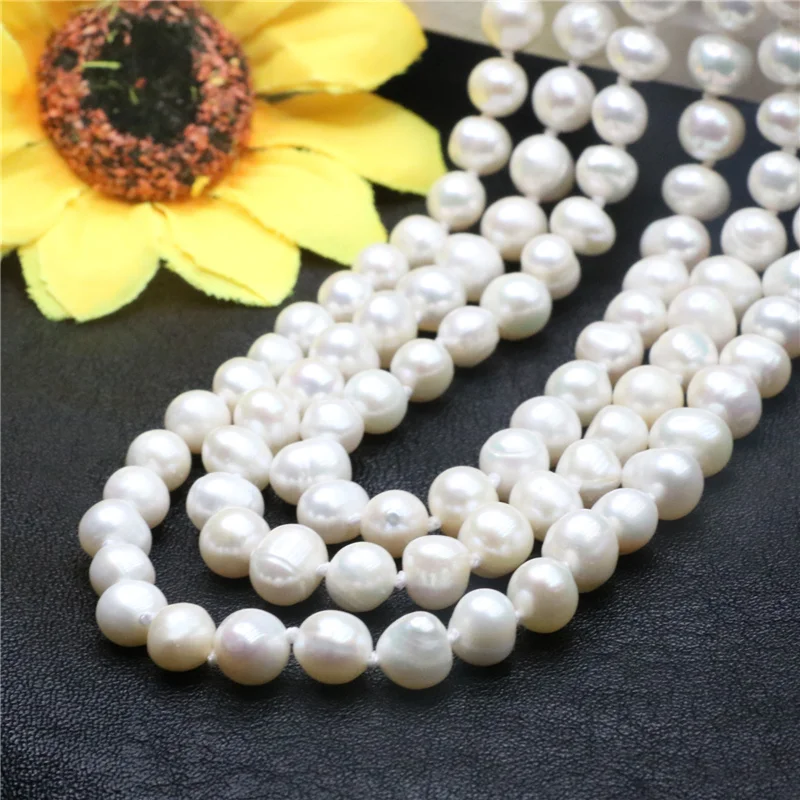 Колье с натуральным искусственным жемчугом Akoya 3 ряда 7 8 мм 17 21 &quot MY4571|necklace wolf|necklace