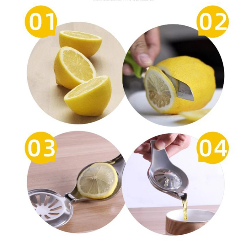 Мини Ручной пресс для выжимки лимона Кухня Нержавеющая сталь ручной Пресс