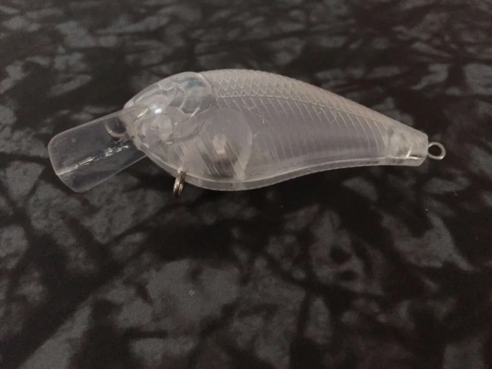 Погремушка квадратная без рисунка 10 шт. заготовка для рыбалки приманка тела 2 3/4