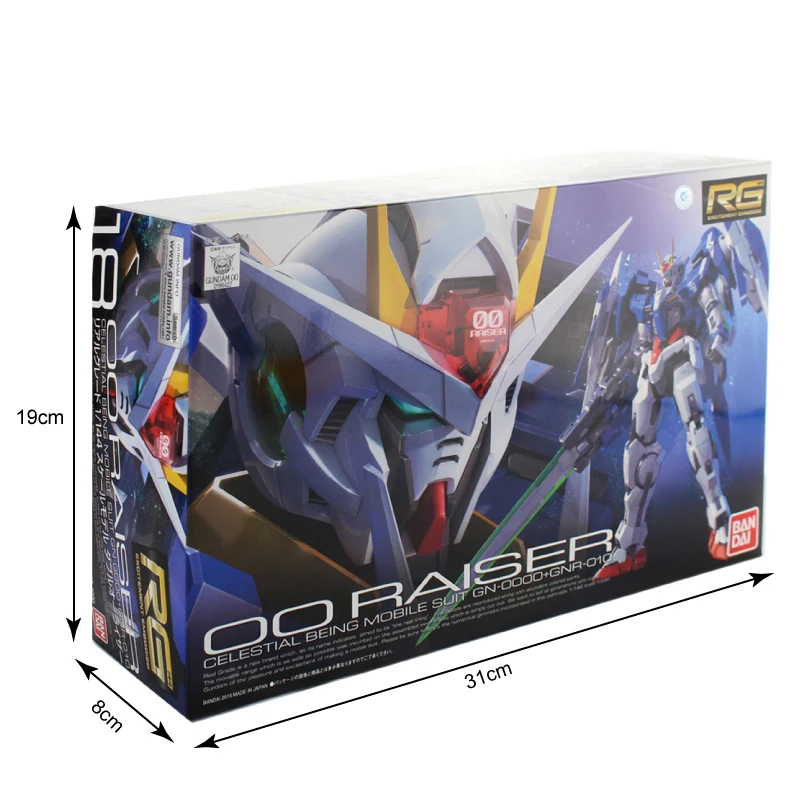 Bandai натуральная RG 1/144 аниме HG 00 Райзер воина гундама GN 0000 модель в собранном виде 13