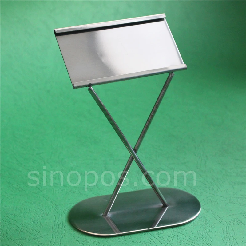 Столешница стальная вывеска держатель металлическая рама стенд стол карточка с
