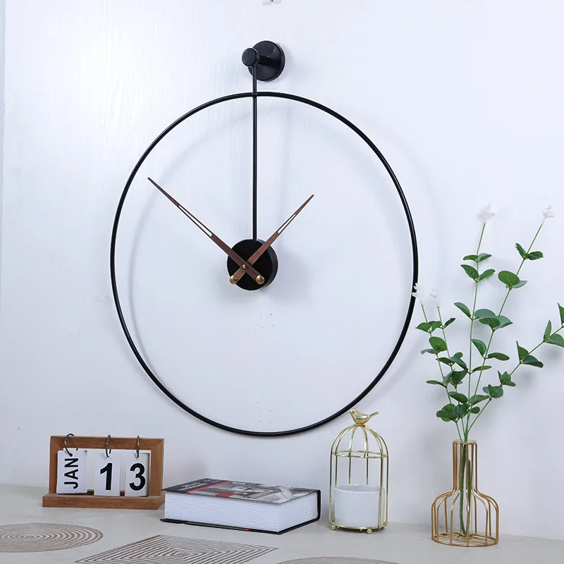 

Nordic Simple Creative Wall Clock Modern Design Spanish Style Home Living Room Decoration Mute Large Wall Rings Watchs Crafts