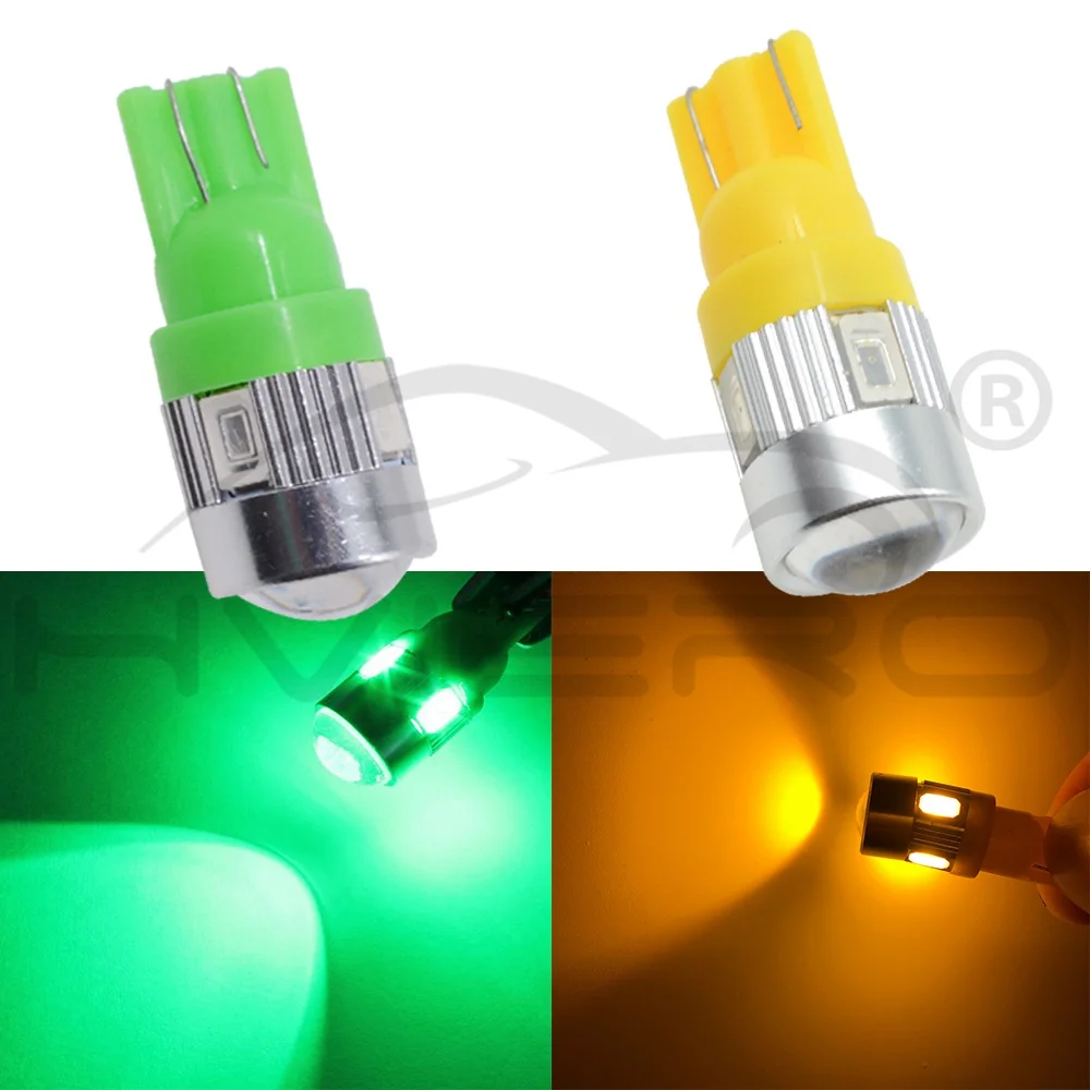 2Psc Ксенон белого и синего цвета красный зеленый 6 SMD 5630 Поворотная сигнальная