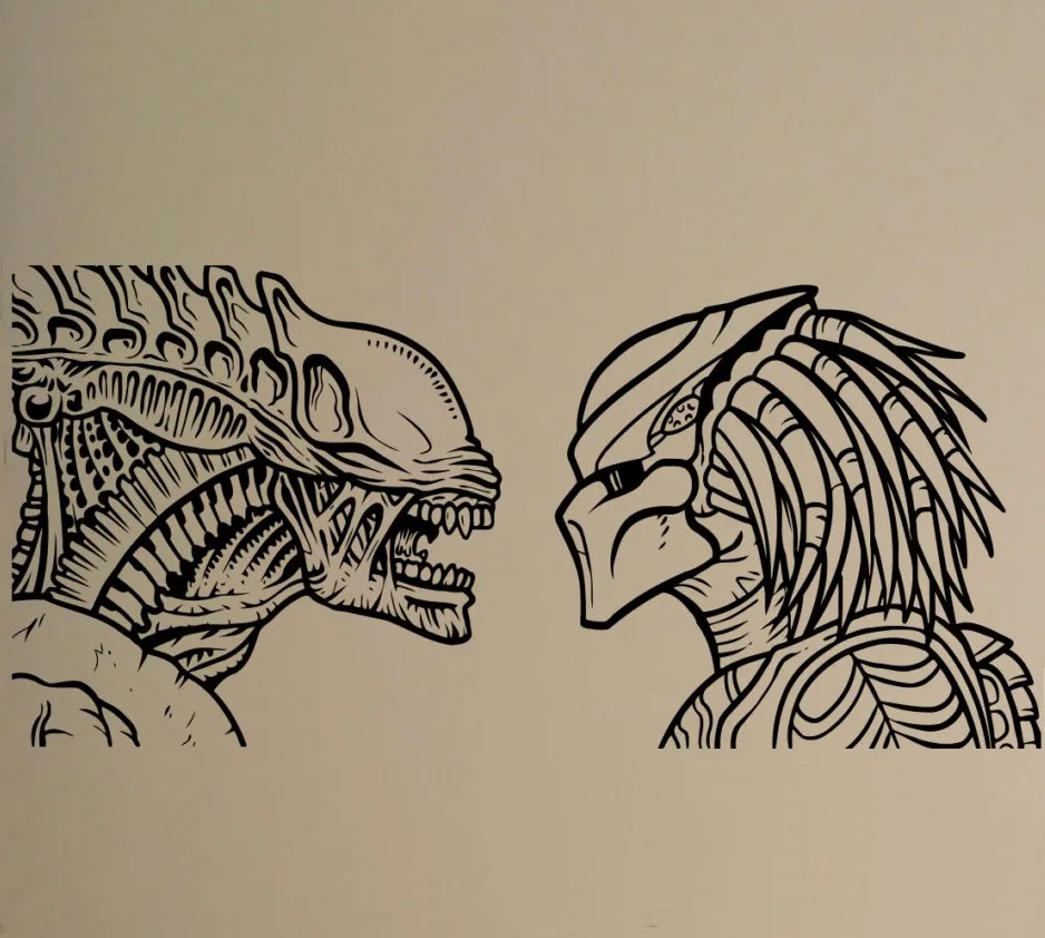 H55cm x W117cm 29 дизайнов, Инопланетянин, наклейка на стену, 1979, фильм, Xenomorph, плакат, виниловая наклейка, для дома, детской комнаты, декор интерьера, в общежитии, студия, художественная Фреска - Цвет: H55cm x W117cm