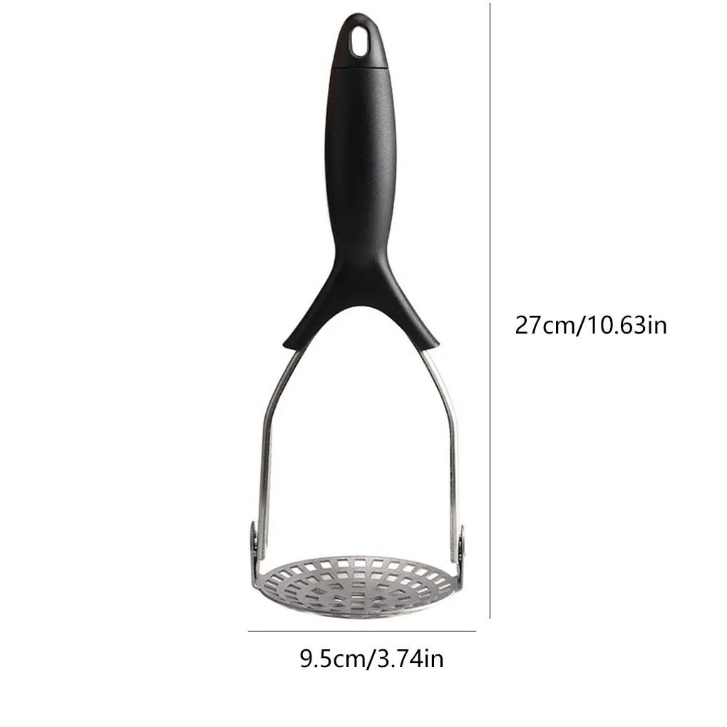 

Potato Masher Stainless Steel Potato Rice Vegetable Fruit Garlic Smasher Food Press Smash Tool