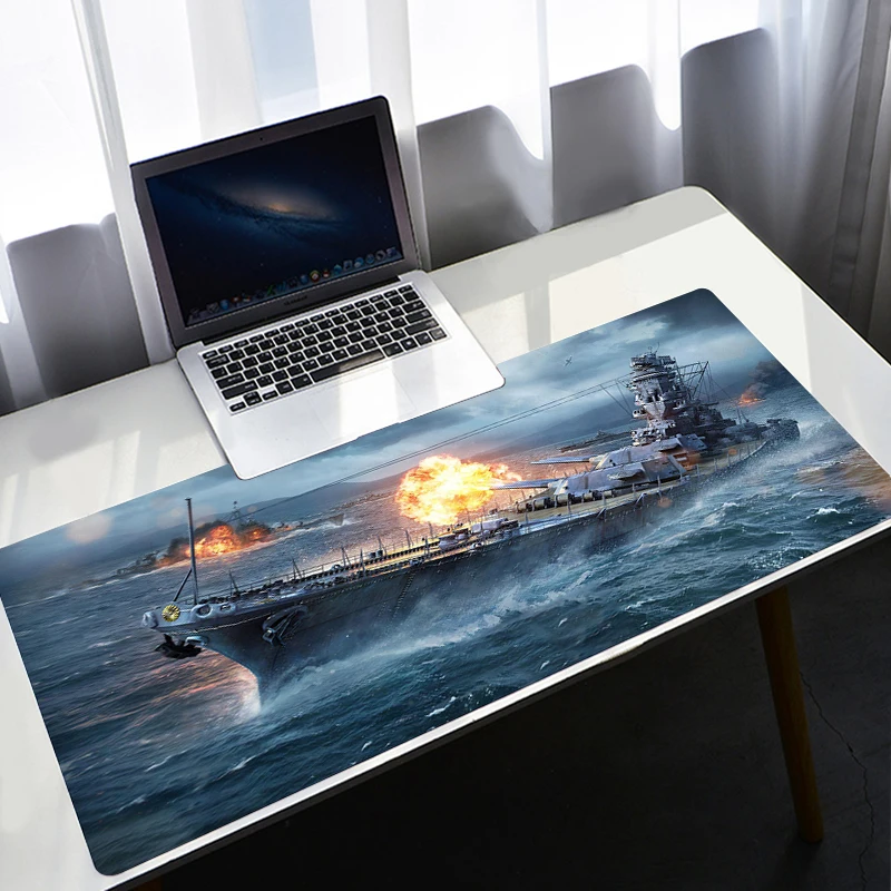 Большой коврик для мыши с аниме World Of warship резиновые скоростные настольные