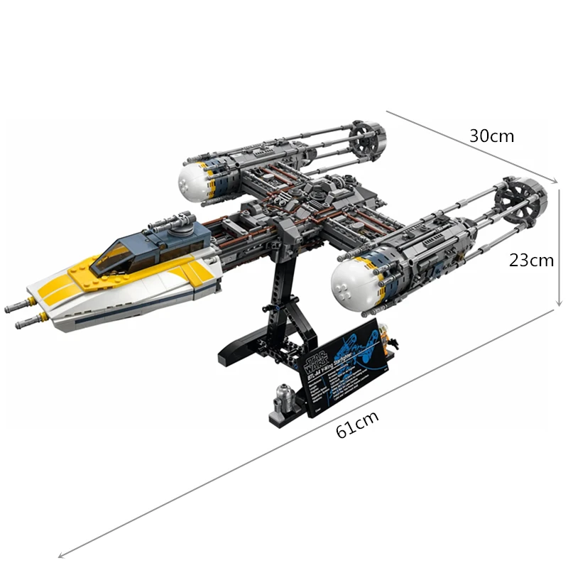 Звездные войны Y-wing Fighter фигурки Звездные войны строительные блоки наборы Кирпичи Классические модели наборы детские игрушки Marvel совместимые