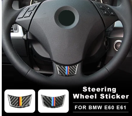 

For BMW E60 E61 520d 525i 530d 530i 540i 550i Steering wheel lining accessories