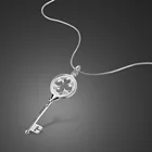 Цепочка Женская в виде цветка, из серебра 100% пробы