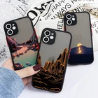 Чехлы с пейзажами для Samsung Galaxy A22 A52 A32 A51 A50 A72 A21S A11 A10 A71 A70 A31 A30 M32 S20 S21 FE S9 S8 S10 Plus, Матовые чехлы