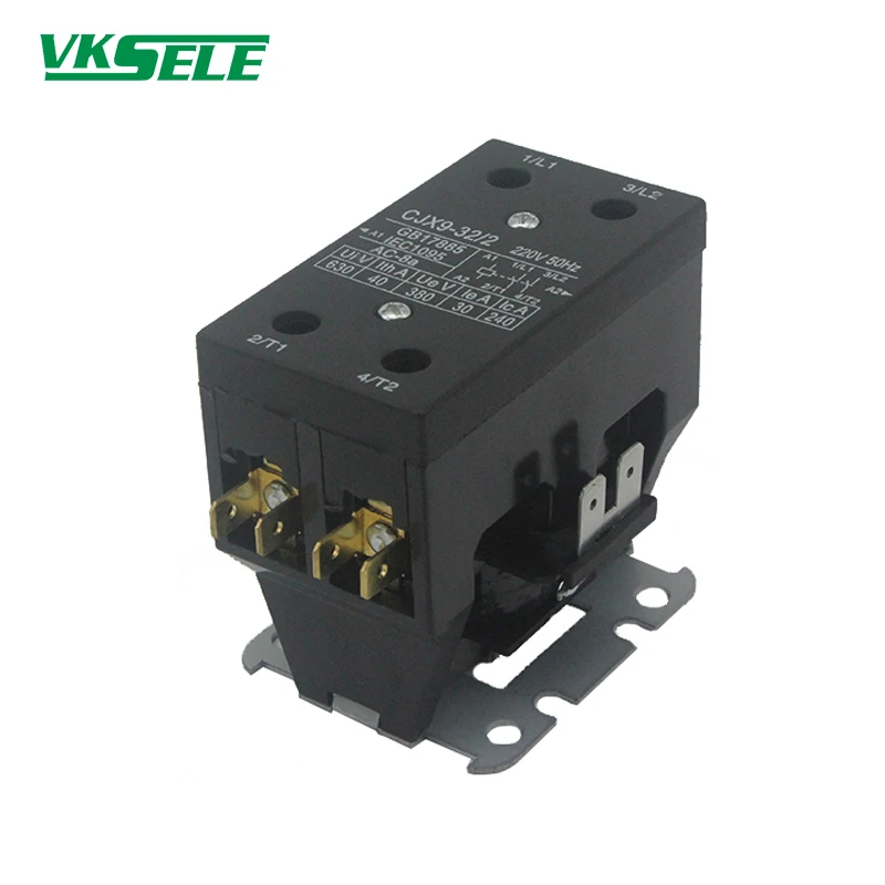 CJX9-25/2 CJX9 series 2P 25A 12V 24V 120V 240V AC магнитный контактор кондиционера