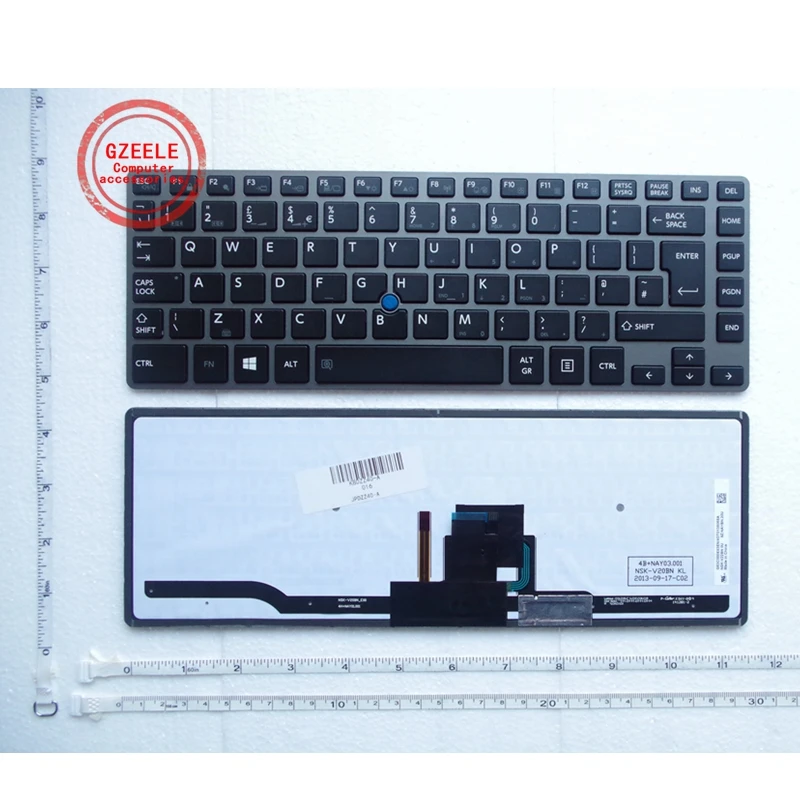 US/UK/испанская клавиатура для ноутбука Toshiba Z40 A AK 01M AK03M Z40T AB R30 B ноутбук с подсветкой